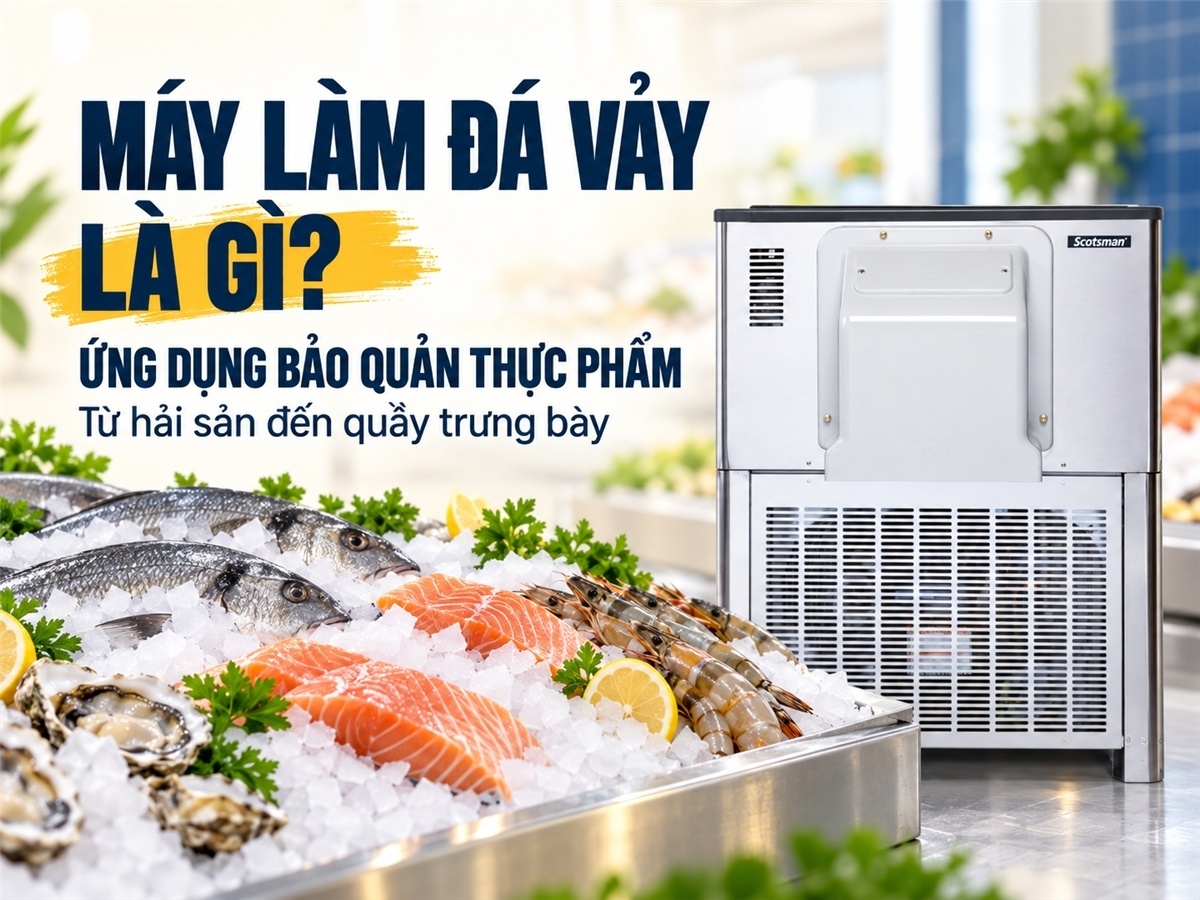 Máy Làm Đá Vảy Là Gì? Ứng Dụng Đá Vảy Trong Bảo Quản Thực Phẩm