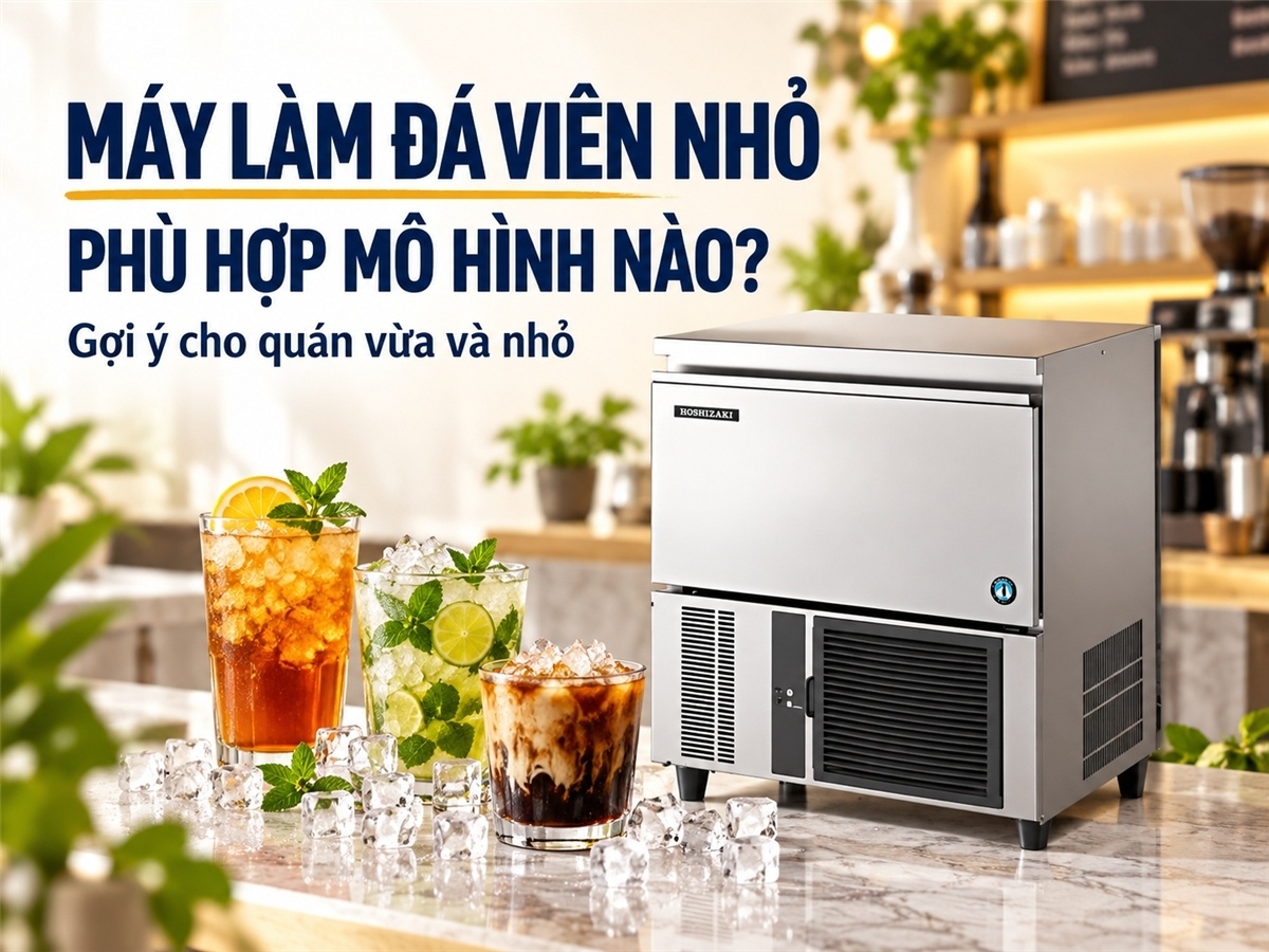 Máy làm đá viên nhỏ phù hợp với mô hình kinh doanh nào?