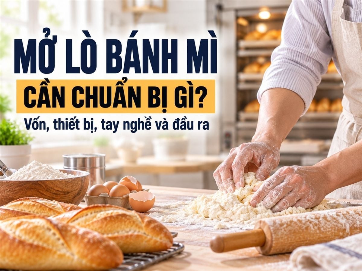 Kinh nghiệm mở lò bánh mì kinh doanh siêu lợi nhuận 1 vốn 4 lời