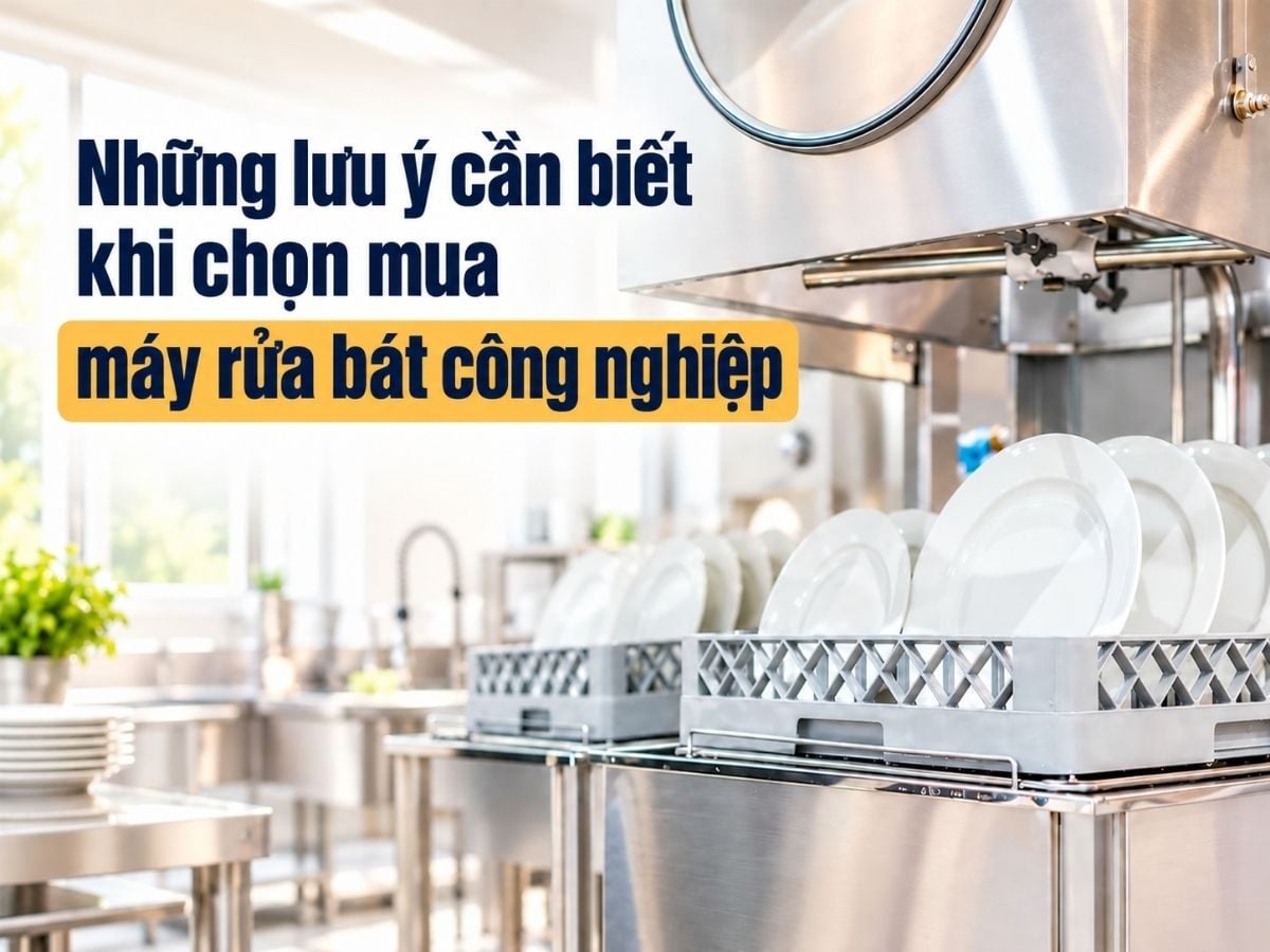 Những lưu ý cần biết khi chọn mua máy rửa bát công nghiệp