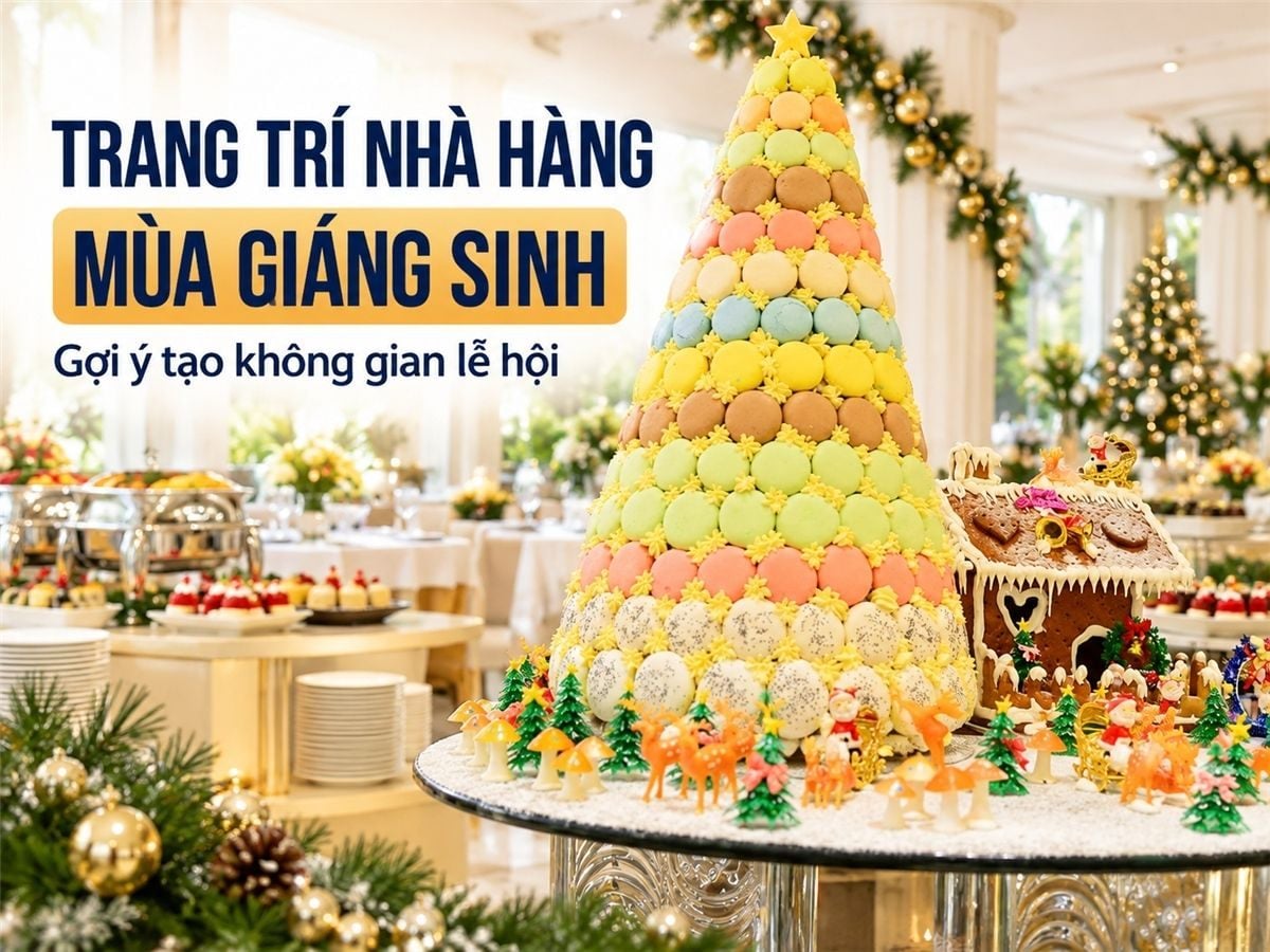 Các cách trang trí nhà hàng siêu ấn tượng trong mùa Giáng sinh