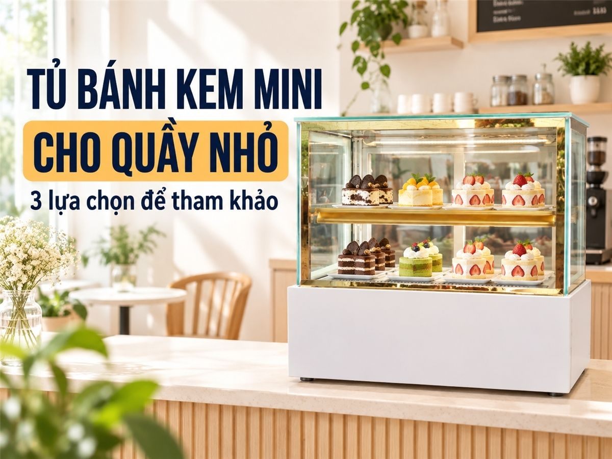 Top 3 tủ trưng bày bánh kem mini loại nhỏ để bàn tốt nhất 2025