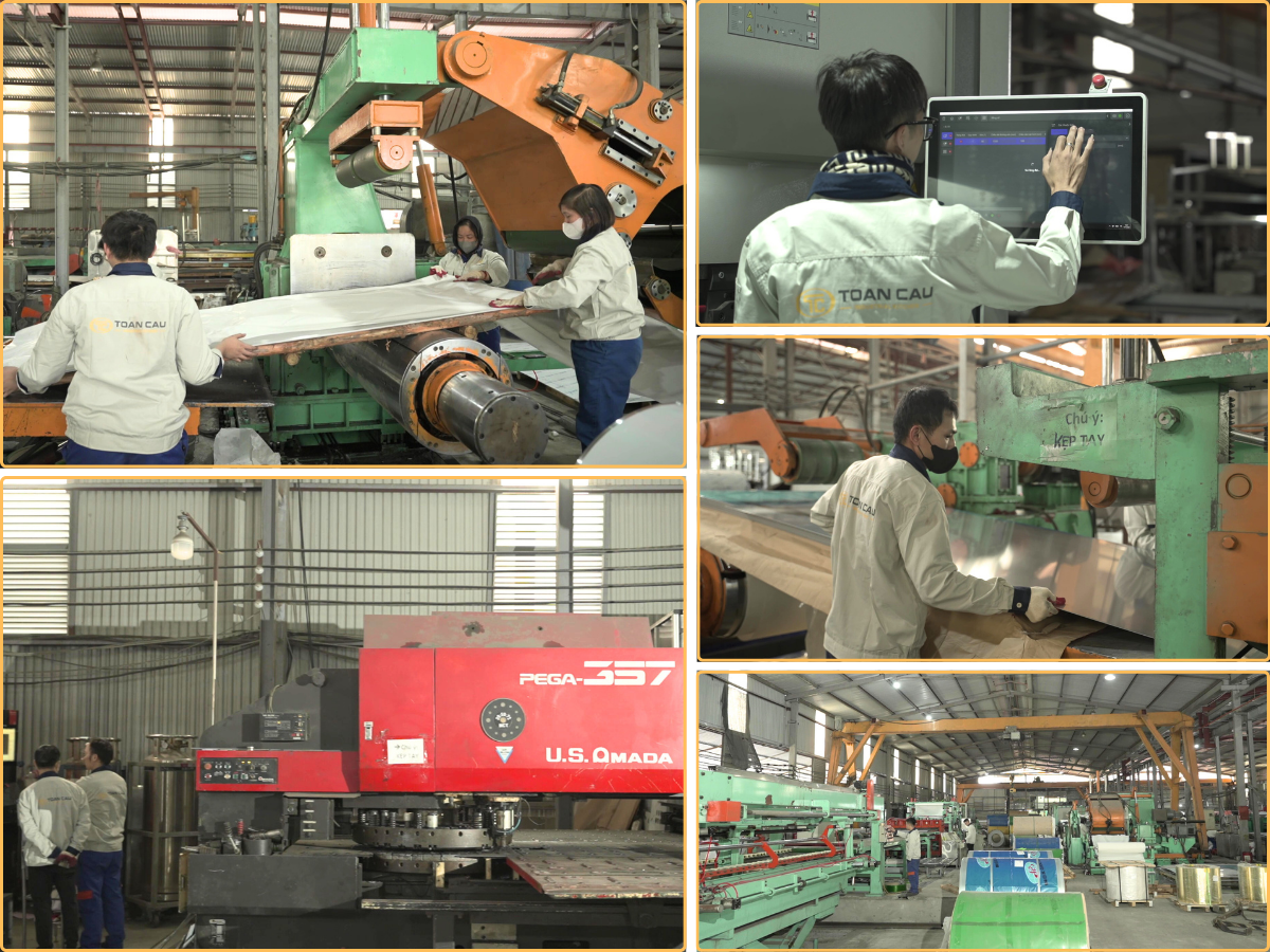 Xưởng Sản Xuất Inox Bếp Toàn Cầu – Quy Mô 2.000m², Trang Bị Máy Móc Hiện Đại