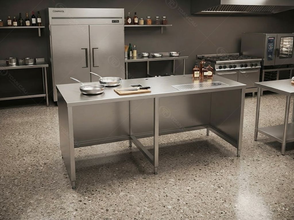 Hình ảnh phối cảnh không gian bàn quầy bar 1 tầng 2m2