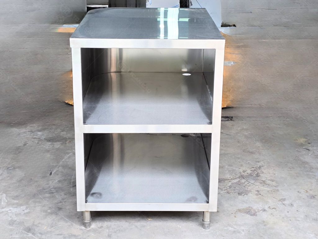 Hình ảnh thực tế của Bàn quầy để lò vi sóng tại xưởng sản xuất
