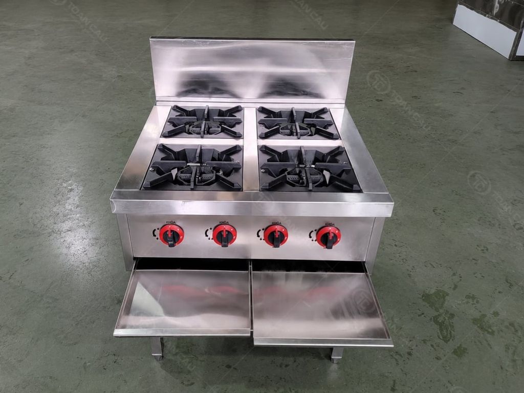 Bếp âu 4 họng TC-BA04V khay hứng mỡ