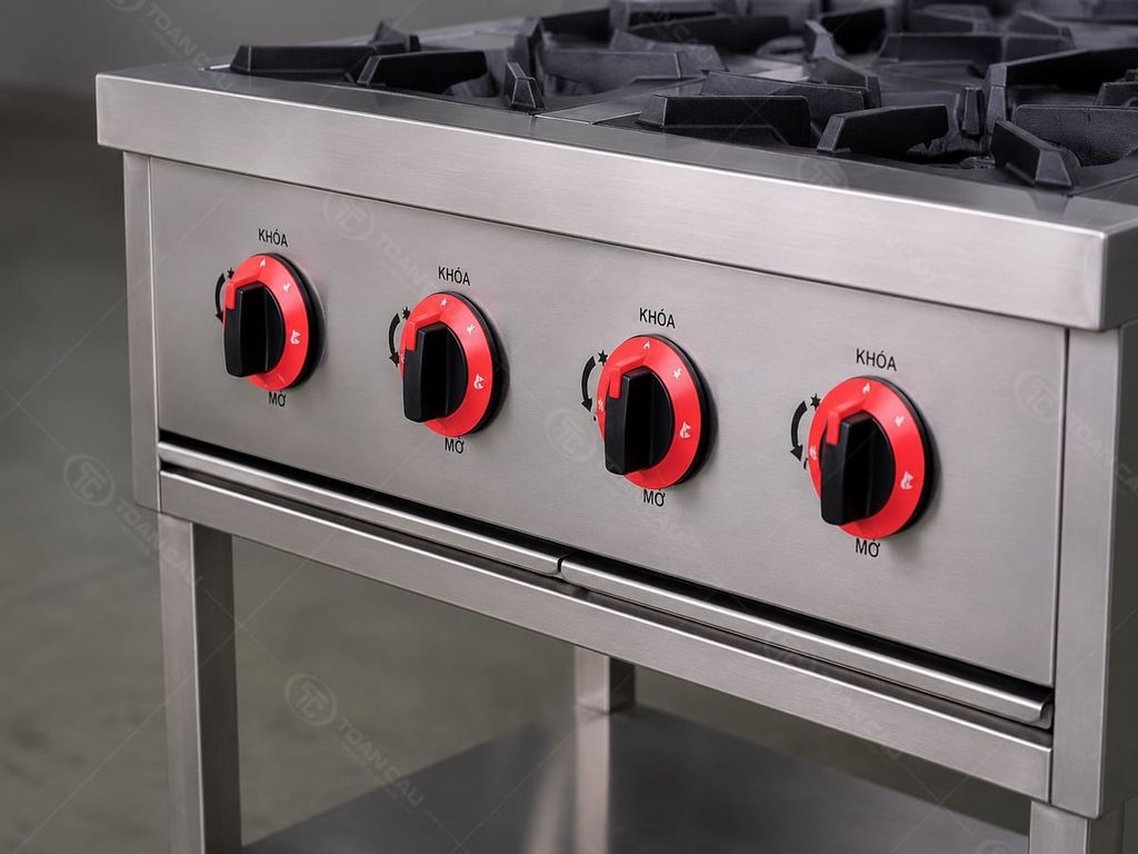 Bếp âu 4 họng TC-BA04V núm điều khiển