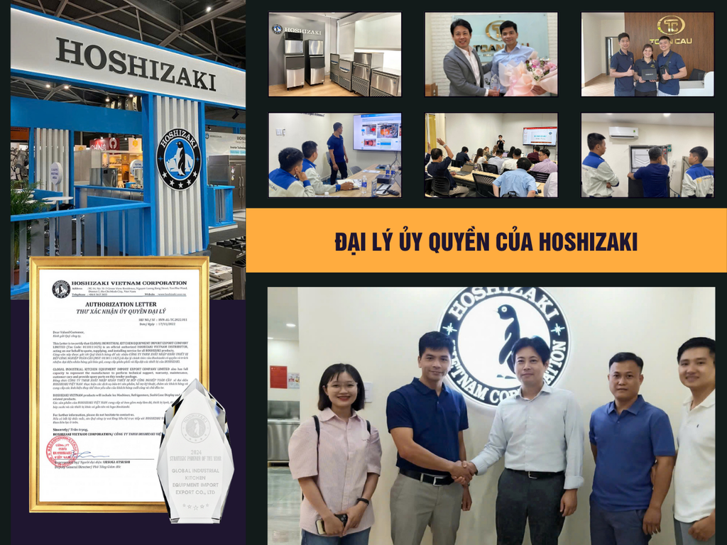 bếp toàn cầu đại lý ủy quyền của hoshizaki