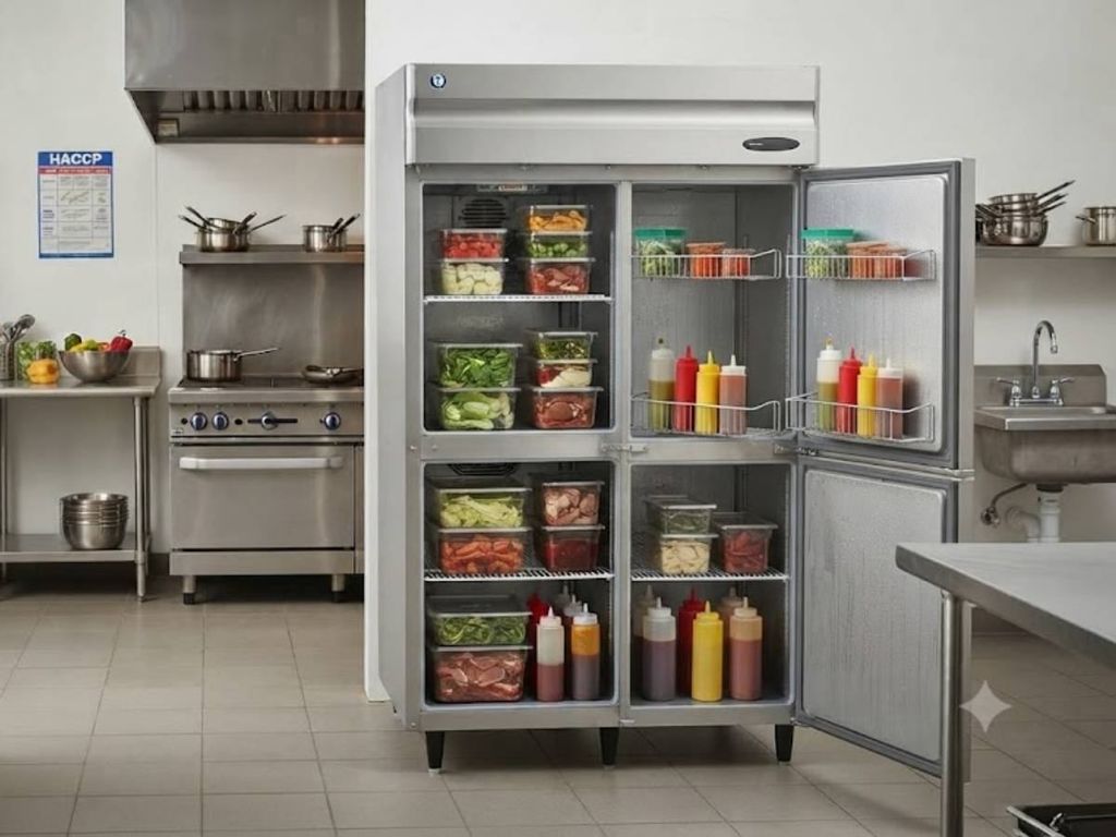 thiết bị bảo quản nguyên liệu trong khu bếp