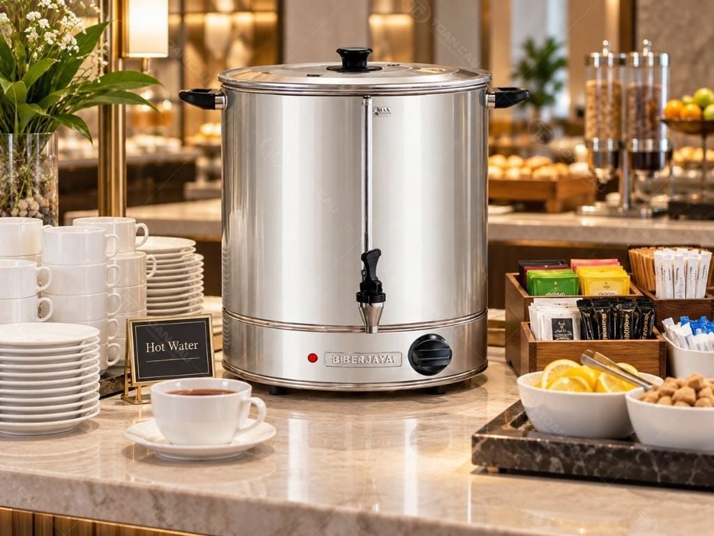 Bình đun nước 40L Berjaya WU-CH-40L tại quầy buffet