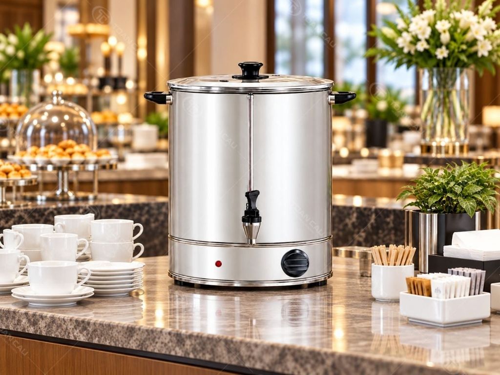 Bình đun nước Berjaya WU-CH-30L tại quầy buffet