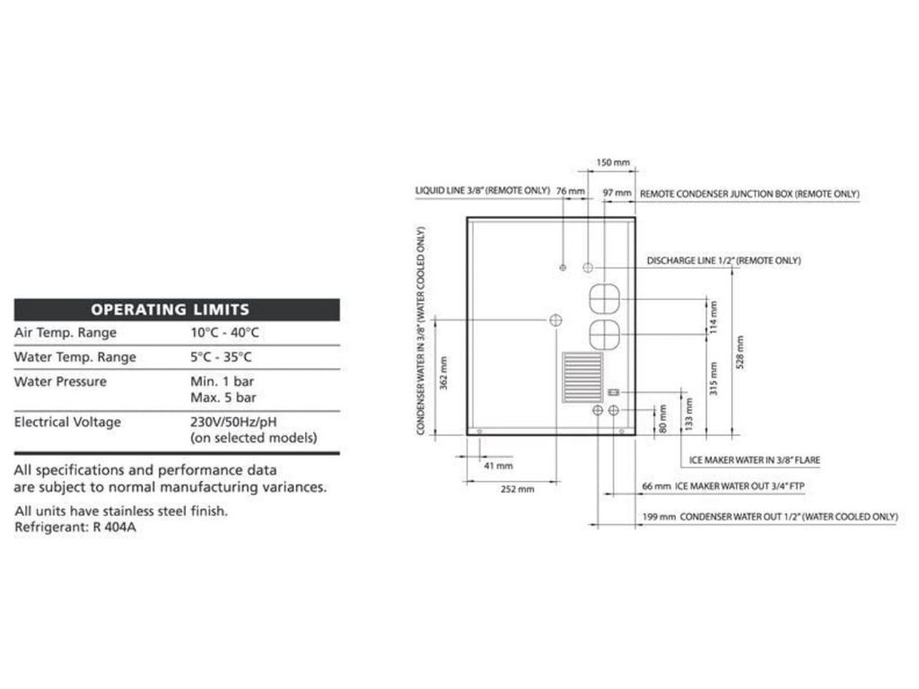 cấu tạo máy làm đá vảy Bar Line Scotsman BFM800