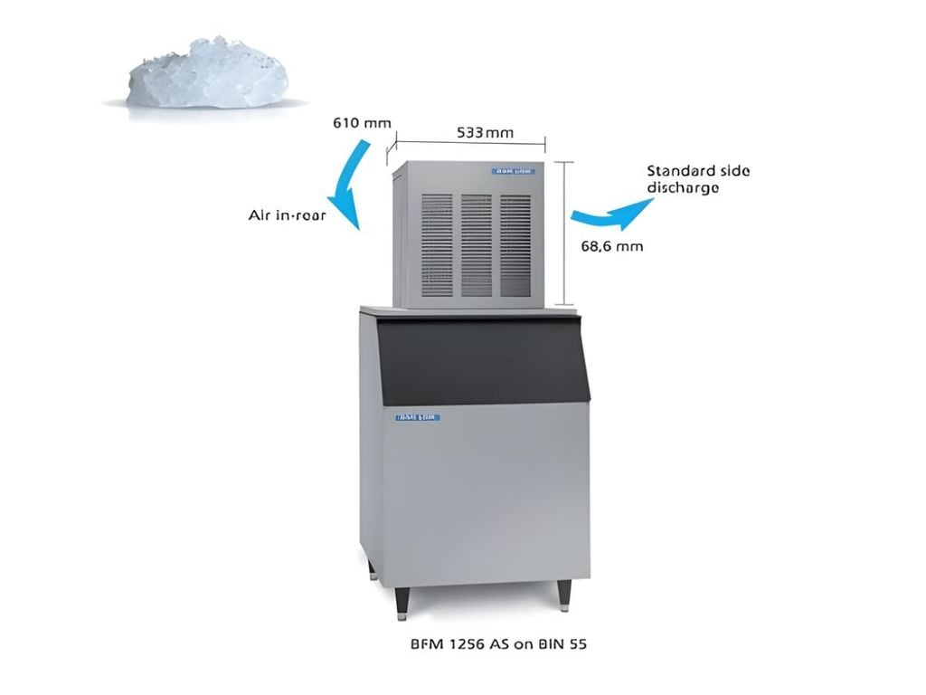 cấu tạo máy làm đá vảy Bar Line Scotsman BFM1256