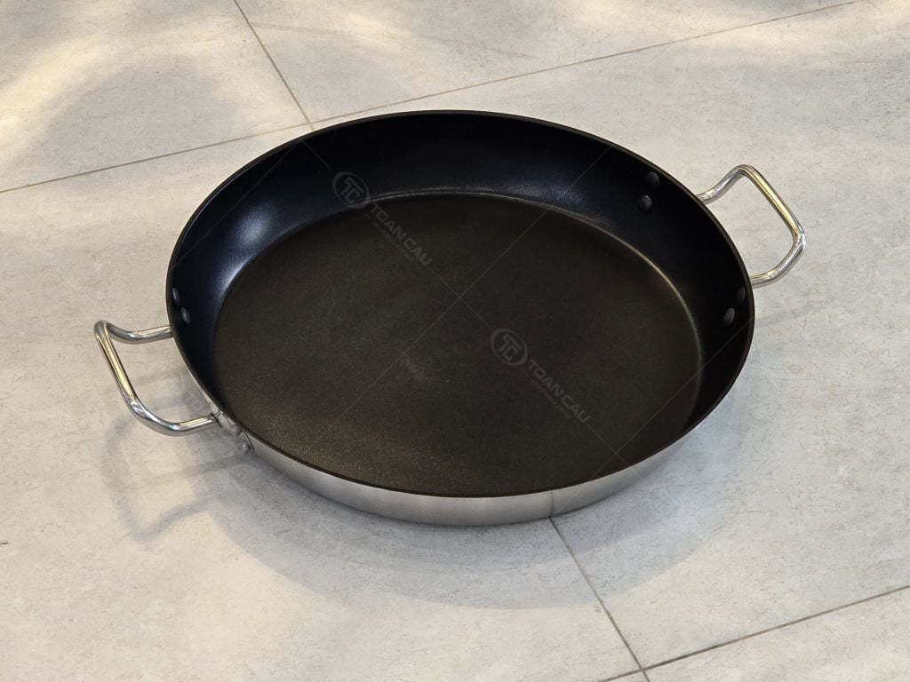 Hình ảnh thực tế của Chảo phẳng inox chống dính 3 lớp 40cm