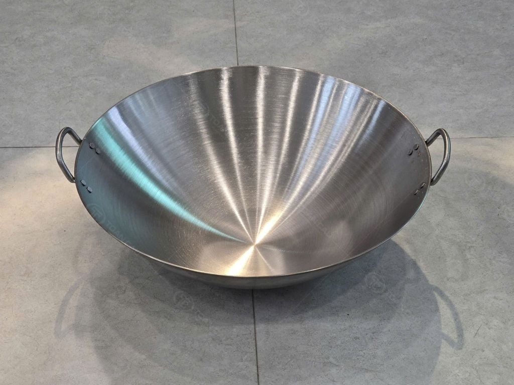 Hình ảnh thực tế của Chảo lõm inox 50cm