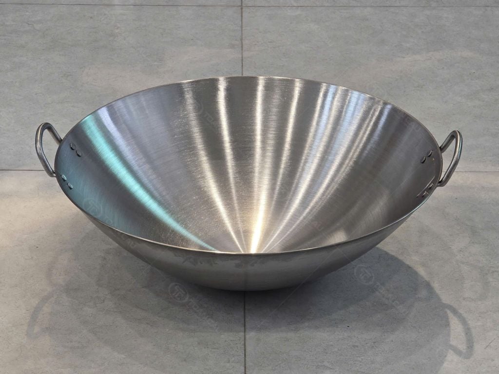 Hình ảnh thực tế của Chảo lõm inox 50cm