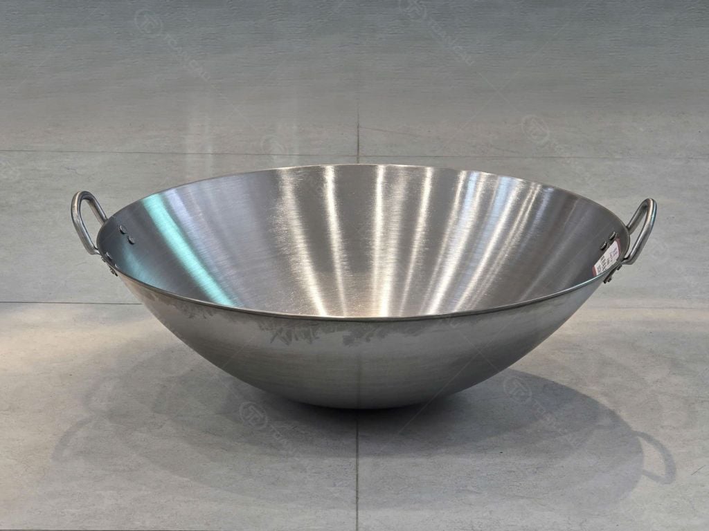 Hình ảnh thực tế của Chảo lõm inox 50cm