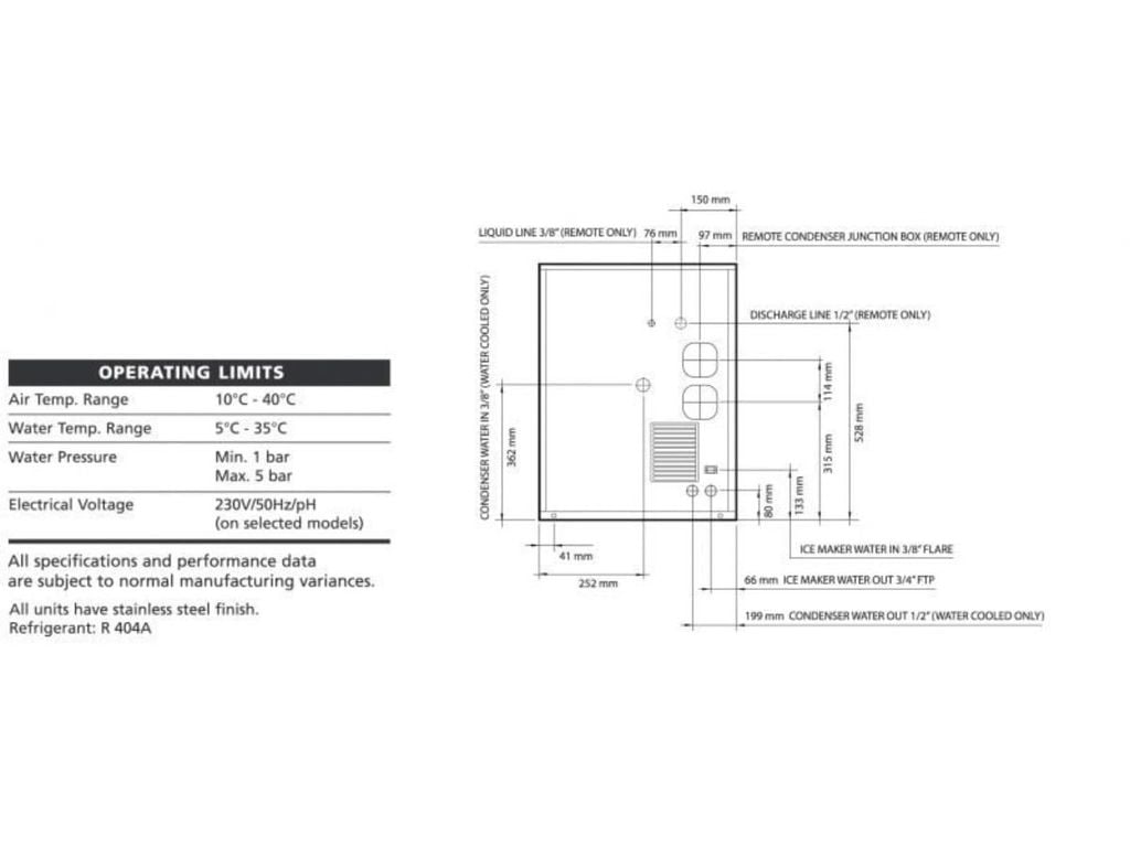 chi tiết máy làm đá vảy Bar Line Scotsman BFM1256