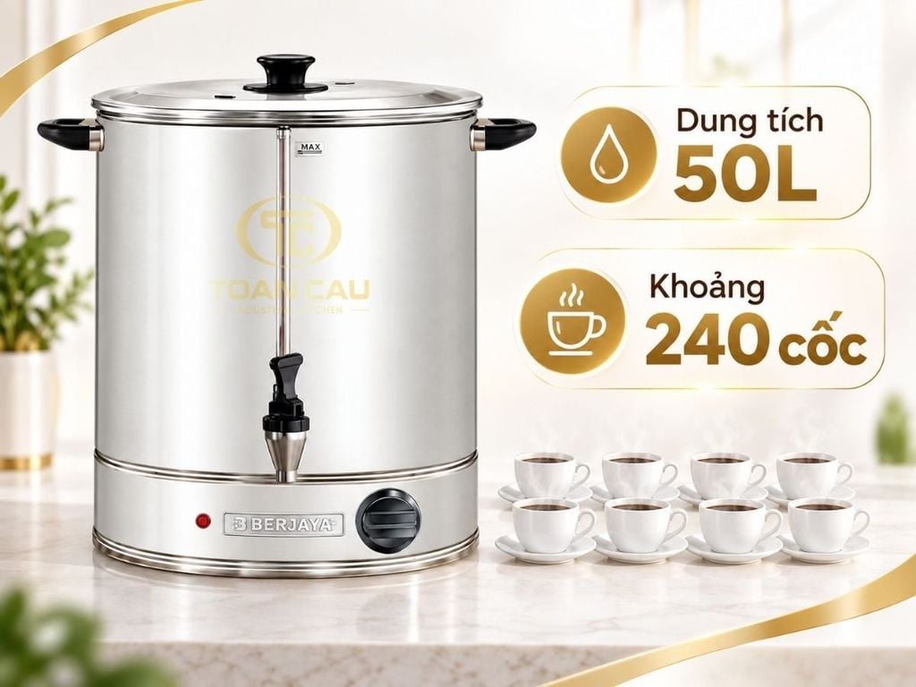 Dung tích bình đun nước Berjaya WU-CH-50L