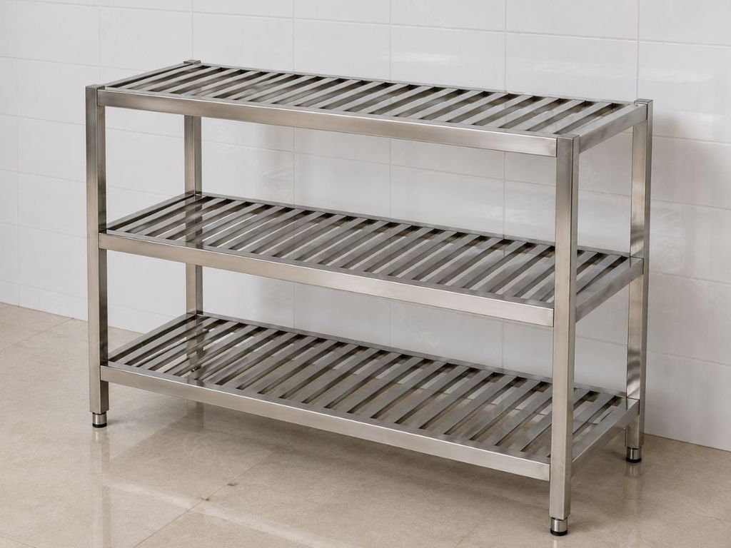 Giá inox 3 tầng nan TC-GN03