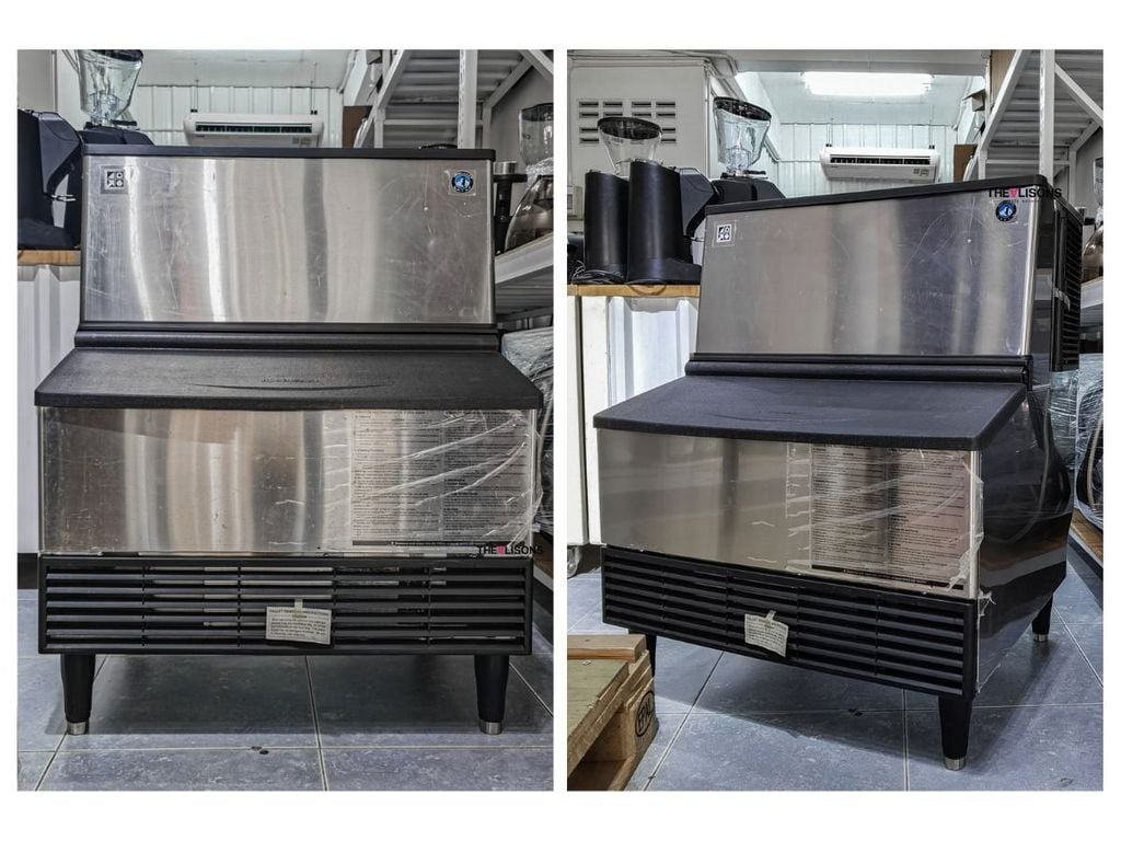 hình ảnh thực tế máy làm đá bán nguyệt Hoshizaki KM-140B