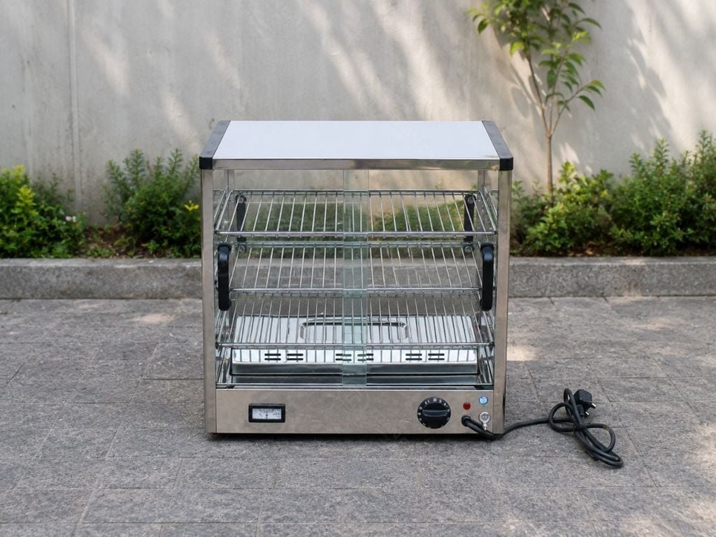 Hình ảnh thực tế tủ giữ nóng thức ăn Berjaya NFW35-2