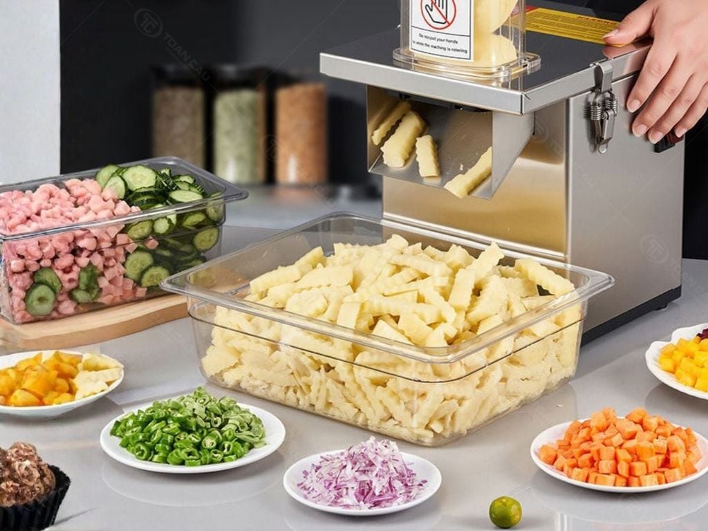 Lựa chọn máy thái rau củ quả theo kiểu cắt