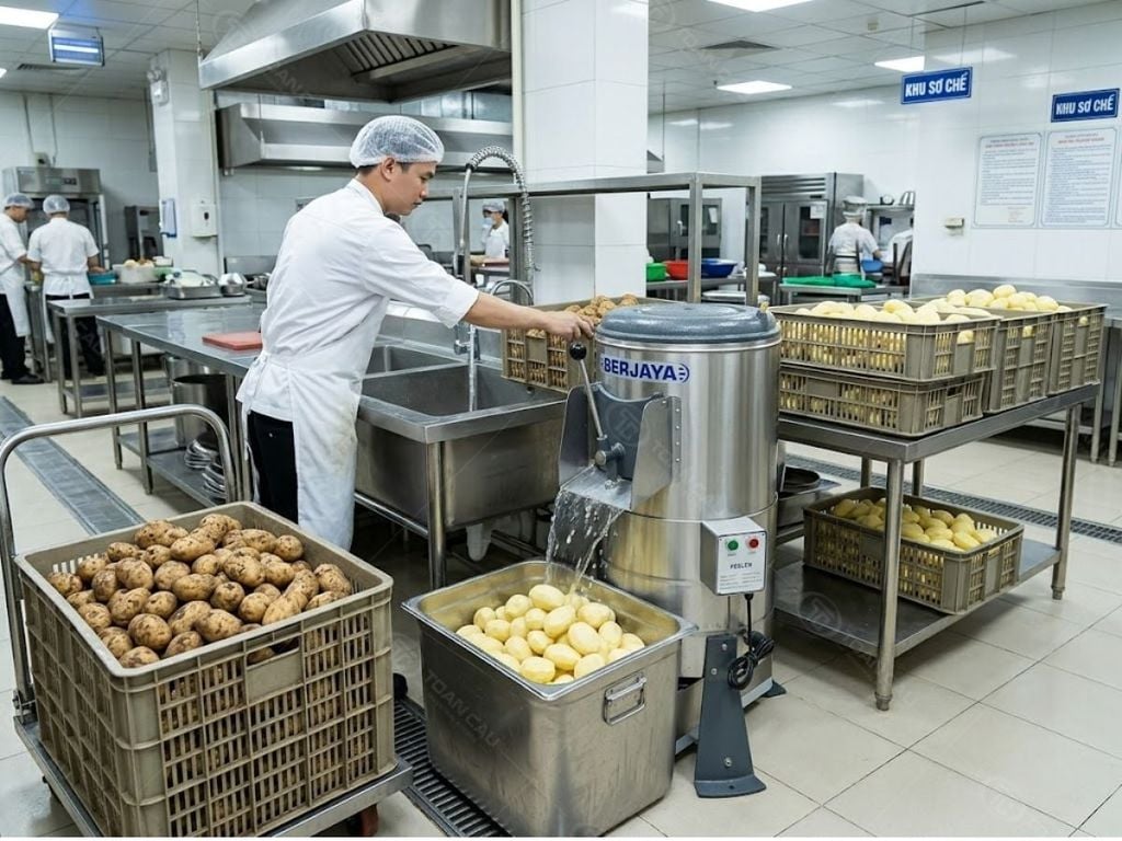 Máy gọt vỏ khoai tây