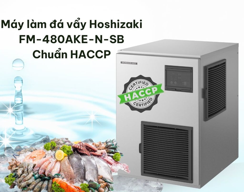 Máy làm đá vẩy Hoshizaki FM-480AKE-N-SB Chuẩn HACCP