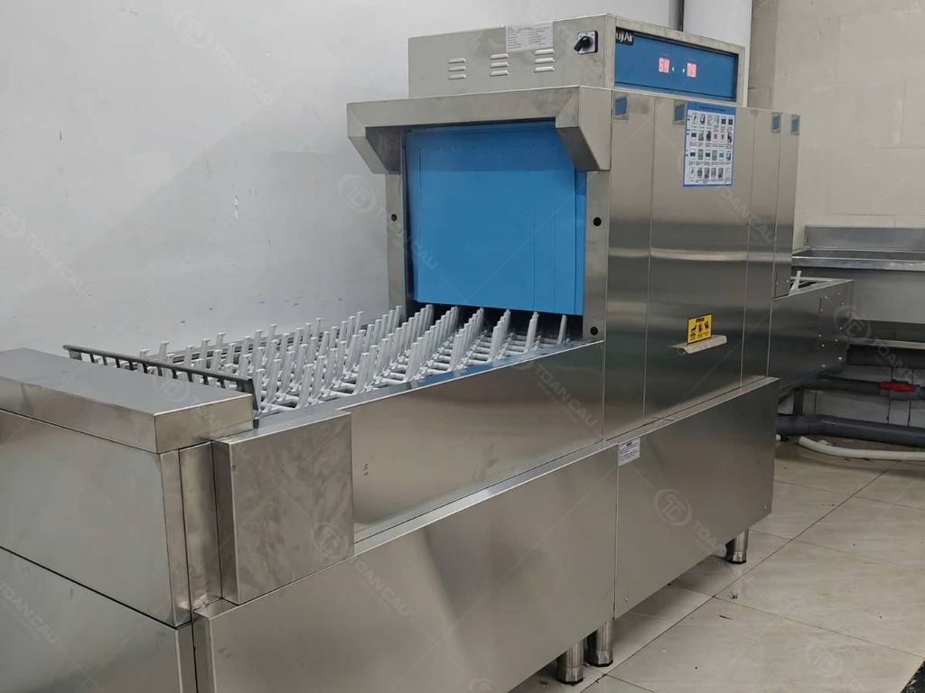 máy rửa bát băng chuyền