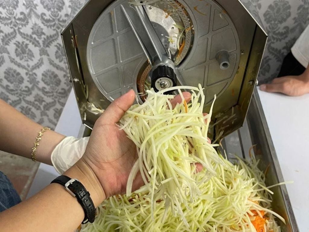 Máy thái sợi rau củ quả