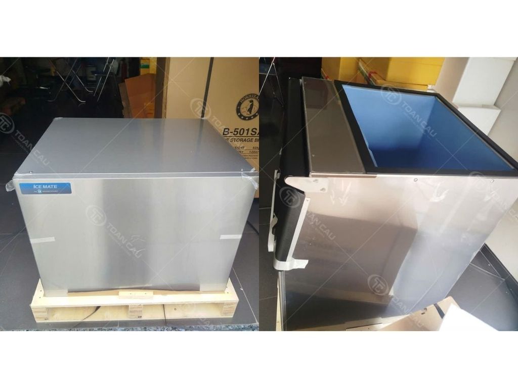 máy và thùng đá của Hoshizaki SRM-270AB