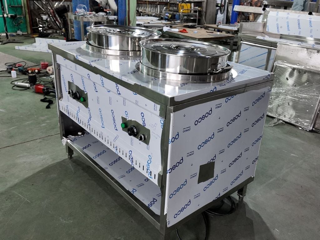 Quầy Hâm Nóng Cơm Canh TC-HN2CC góc nhìn bên trái