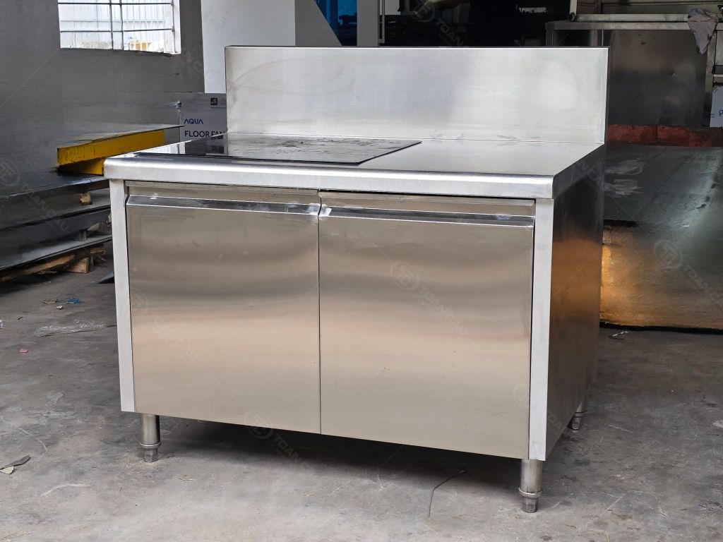 Quầy tủ inox 304 1m1