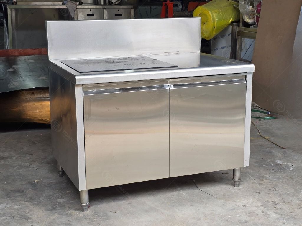Quầy tủ inox 304 1m1