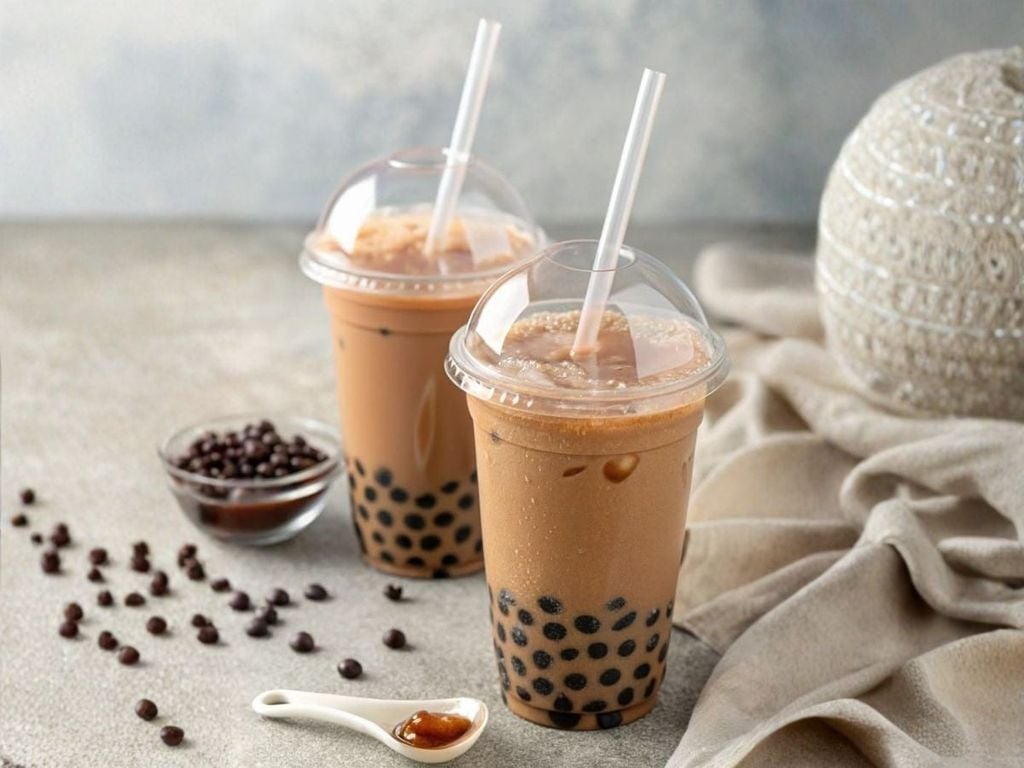 Đá ngọc trai dùng trong ly trà sữa trân châu
