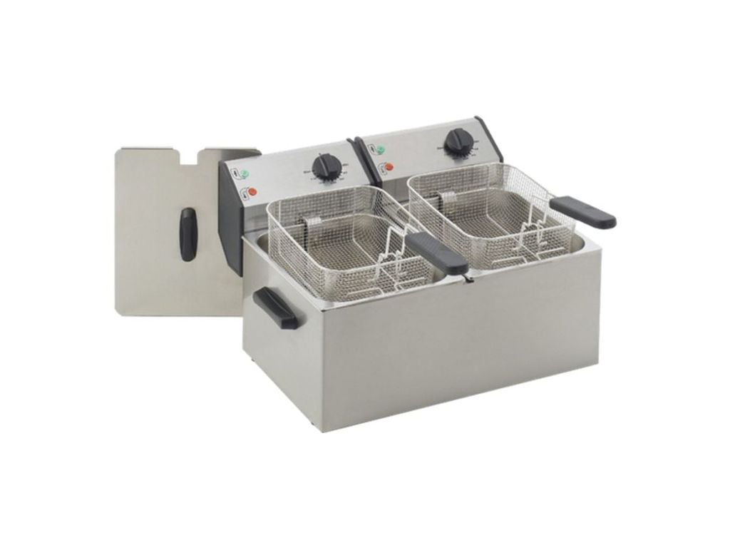 thiết kế bếp chiên nhúng đôi Roller Grill FD80D