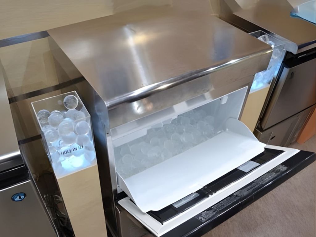 thùng đá máy làm đá viên hình cầu Hoshizaki IM-65NE-Q