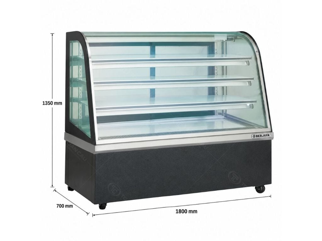 Tủ bánh kem Berjaya CCS18SB13-3FB 3 tầng kích thước