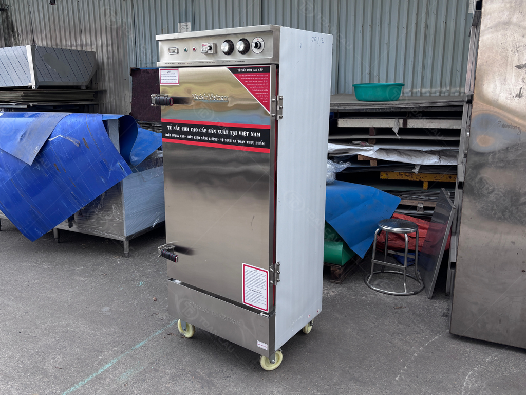 Tủ nấu cơm 12 khay dùng điện