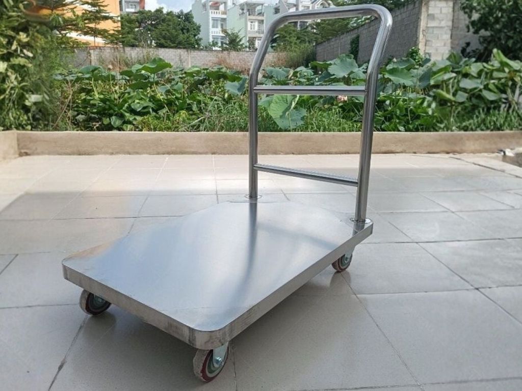 Xe đẩy inox 1 tầng TC-XD01 thực tế
