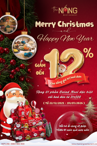 “Thưởng Tiệc Giáng Sinh - Ưu Đãi Ngập Tràn tại The Nắng”