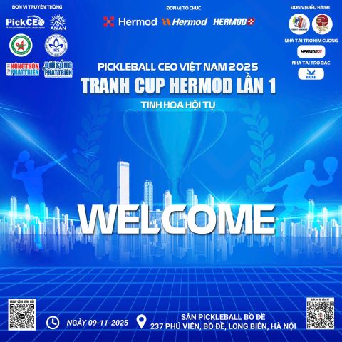 🏆 GIẢI PICKLEBALL CEO VIỆT NAM 2025 – TRANH CÚP HERMOD LẦN I 🏆