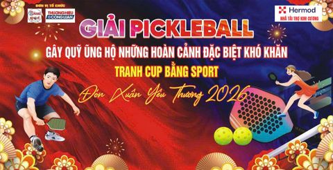 HERMOD HÂN HẠNH LÀ NHÀ TÀI TRỢ KIM CƯƠNG GIẢI PICKLEBALL GÂY QUỸ ỦNG HỘ NHỮNG HOÀN CẢNH KHÓ KHĂN ĐẶC BIỆT – HÀ TĨNH