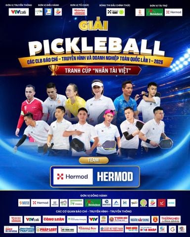 💥 HERMOD READY | TEAM HERMOD SẴN SÀNG TRANH TÀI TẠI GIẢI PICKLEBALL CÁC CLB BÁO CHÍ – TRUYỀN HÌNH VÀ DOANH NGHIỆP TOÀN QUỐC LẦN I – 2026 💥