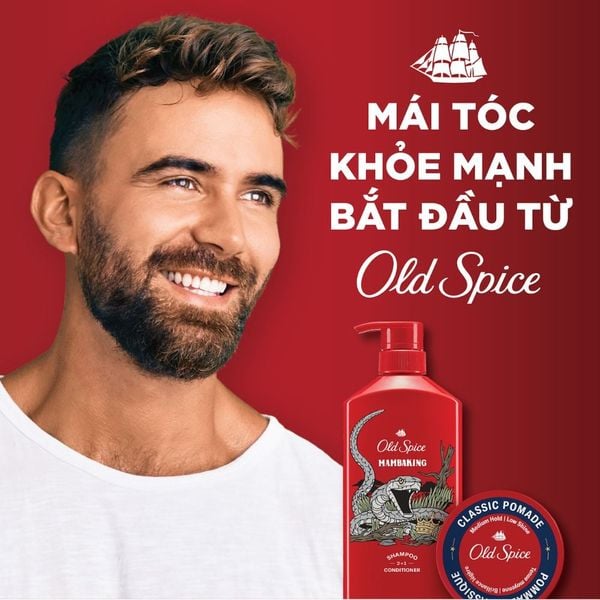 Dầu gội & xả cho nam 2 trong 1 Old Spice MambaKing