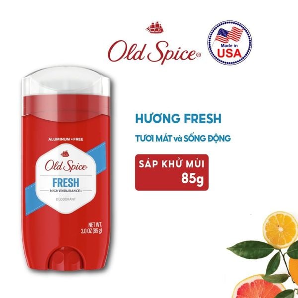 Sáp khử mùi Old Spice Fresh 85g (sáp xanh)