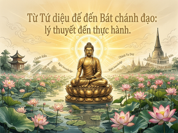 Từ Tứ diệu đế đến Bát chánh đạo: lý thuyết đến thực hành