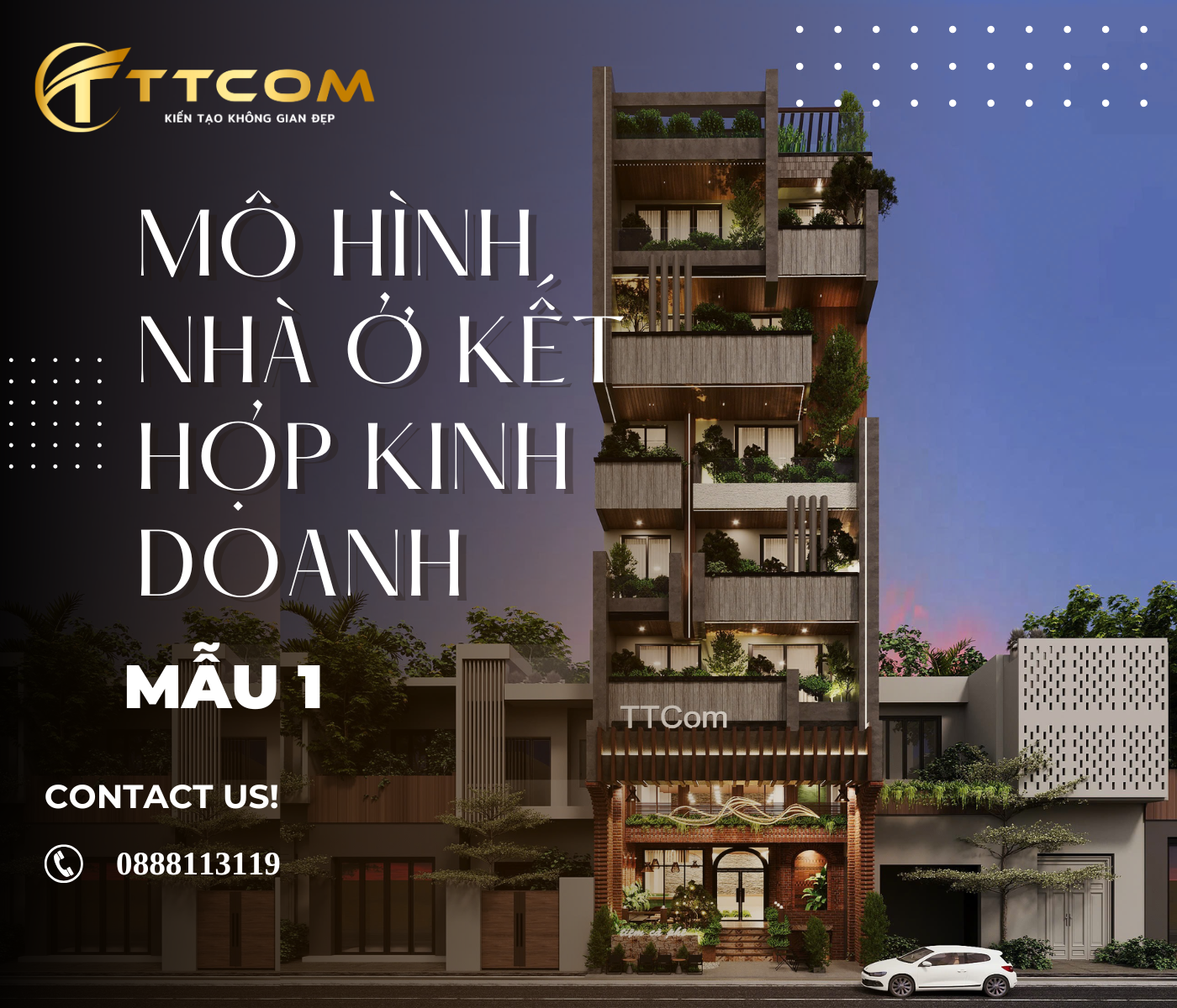 Nhà Phố Kết Hợp Kinh Doanh Khách Sạn, Homestay, Quán Chill Sân Thượng Giải Pháp Đầu Tư Bền Vững Từ TTCom Group