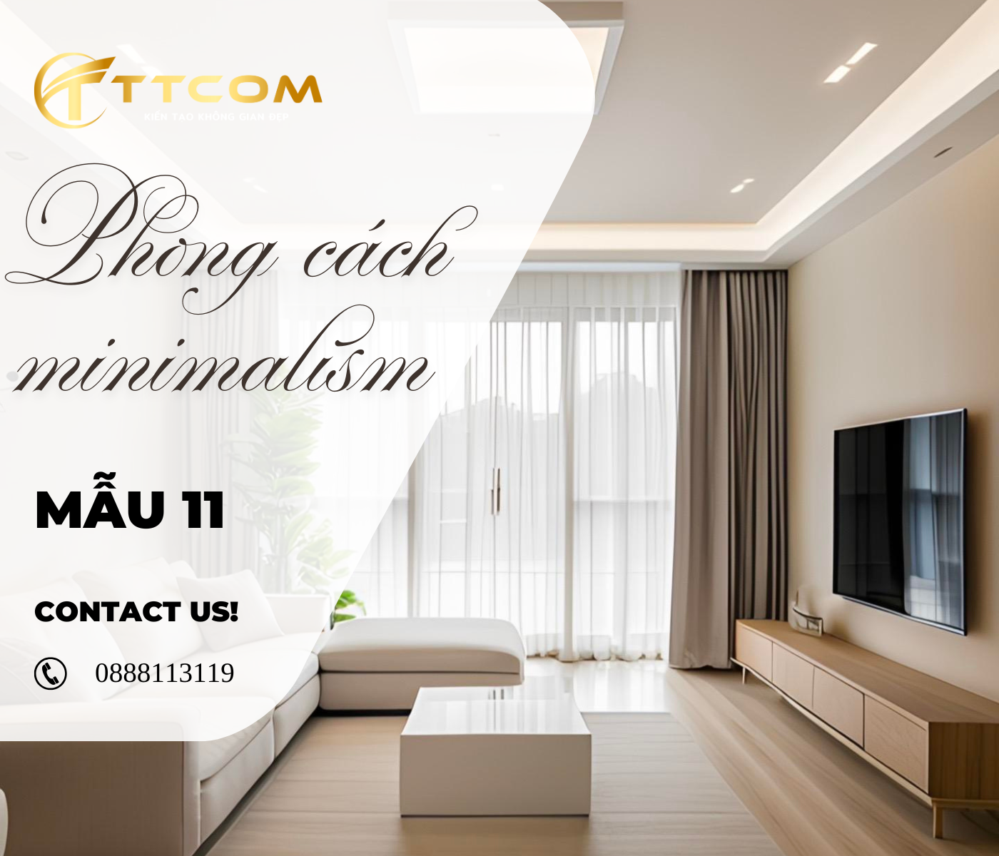 THIẾT KẾ NỘI THẤT TỐI GIẢN HIỆN ĐẠI KHÔNG GIAN SỐNG ĐẲNG CẤP & TINH TẾ